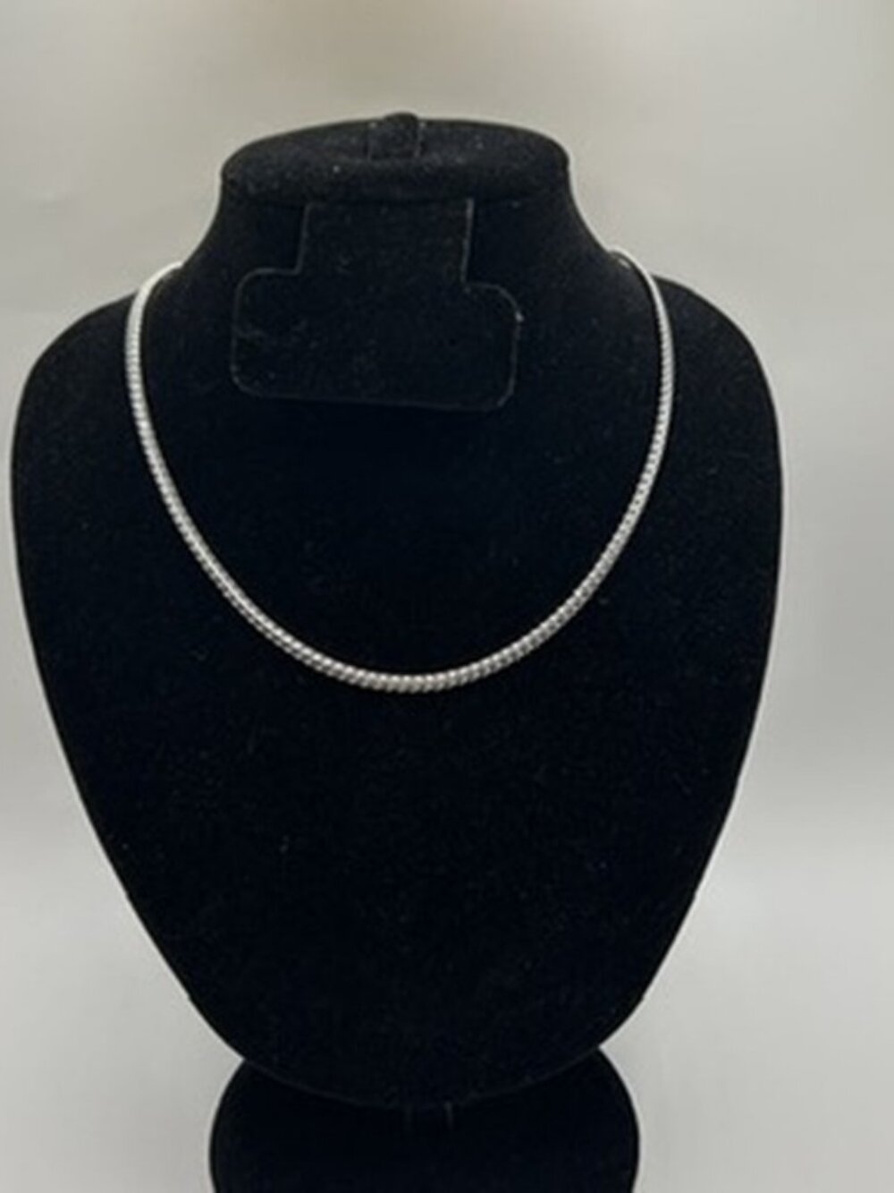 Womens Real Silver Fishtail Chain Plated Stainless Steel 3mm 18in Durable New